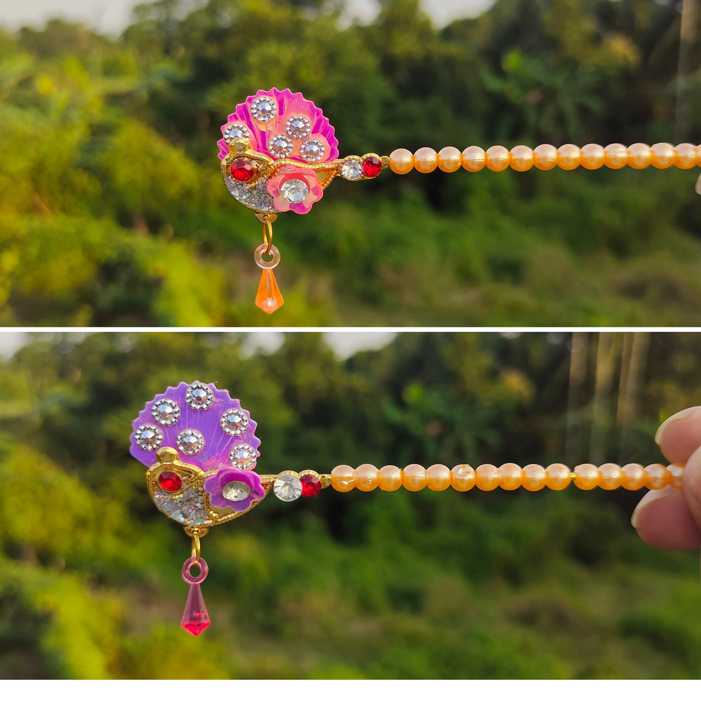 Peacock Design bansuri is specially designed for Laddu Gopal, bansuri For Lord Krishna.